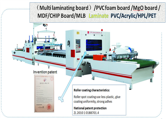 Pvc-PET-folie Acrylhpl Deklaag het Lamineren Machine het Lamineren Productielijn PUR